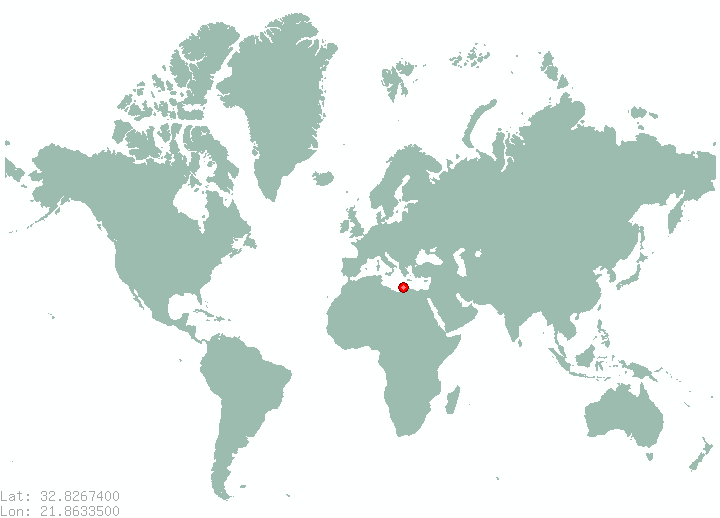 Shahat in world map
